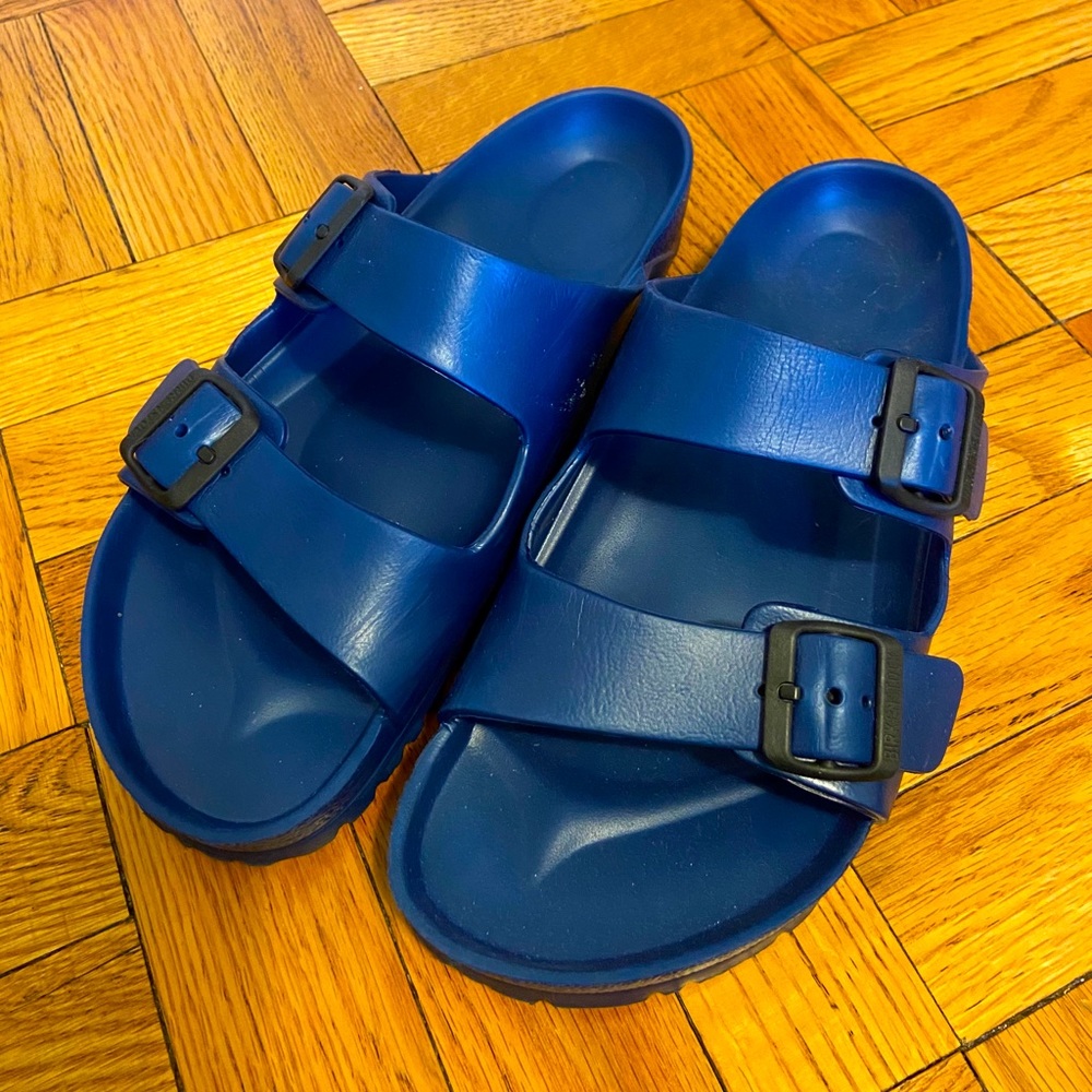 Men’s Navy Arizona Birkenstock size 10-10.5